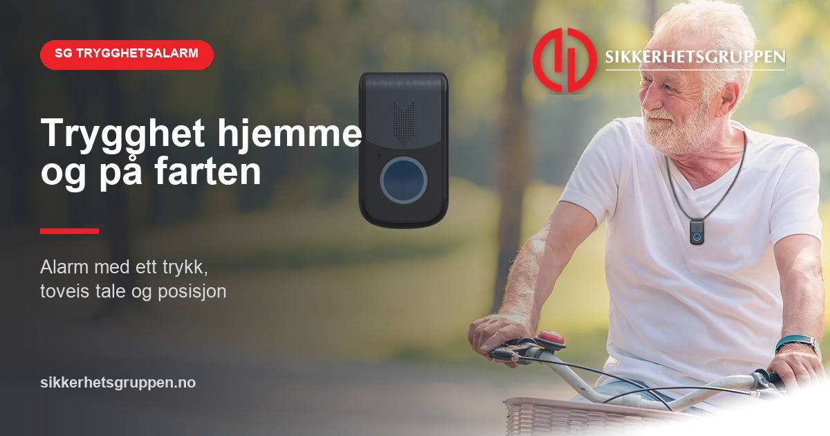 SG Trygghetsalarm for trygghet hjemme og på farten
