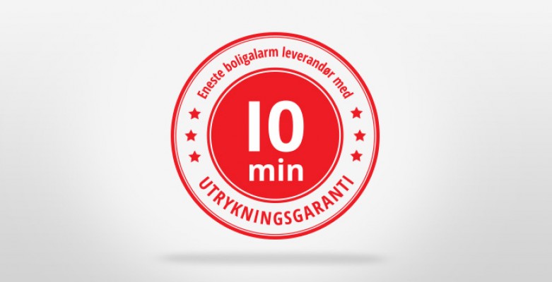 Eneste selskap med 10 min utrykningsgaranti!